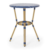 Outdoor PE Rattan and Aluminum 3 Piece French Bistro Set