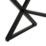 Rolando Outdoor Aluminum Dining Table with Steel Frame