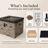 32-Inch Outdoor Fire Pit Table