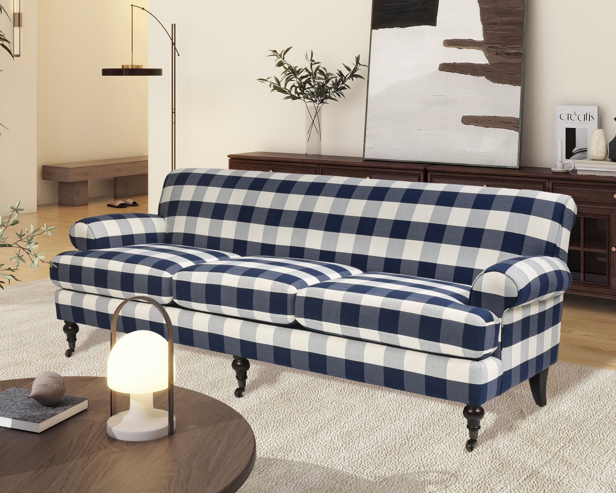 Alana Lawson - Modern Three Cushion Tightback Sofa