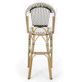 Outdoor PE Rattan French Barstool Set