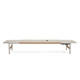Hargrove - Outdoor Patio Aluminum Chaise Lounge (Set of 2) - Natural / Silver