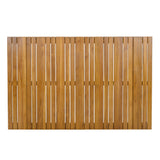 Teak Wood Top Outdoor Table with Steel Frame