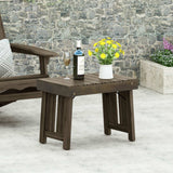 Temptation Outdoor Foldable Side Table With Slat Design