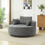 55'' Chenille Foam Single Swivel Chair