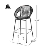 Ferrara Outdoor Patio Barstool (Set of 2)