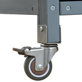 K&K Outdoor Kitchen Island, Rolling Bar Cart & Storage Cabinet