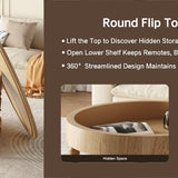Coffee Table with Dual Storage for Living Room
