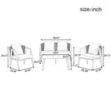 U_STYLE Durable and Comfortable Outdoor Seating Set