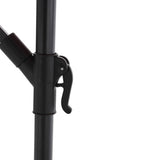 10ft Solar LED Offset Hanging Market Patio Umbrella (Orange)