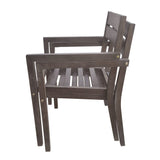 U_Style 7 Pieces Acacia Wood Outdoor Dining Set with Cushions