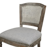 Triomphe Rattan Wicker High Back Armless Counter Bar Stool