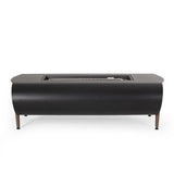 Vernon Rectangle Fire Pit 50,000 BTU - Dark Gray