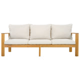 Outdoor 3pcs Acacia Sectional Patio Sofa Set