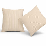 2 Pack Outdoor Throw Pillows, Waterproof & Fade-Resistant Patio Cushions (18x18)