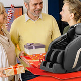 Massage Chair, Zero Gravity Shiatsu Massage Chairs Full Body And Recliner Sl-Track Massage Chair With Bluetooth Speaker, Anion, Thai Stretch, USB Charing, Heating And Foot Roller Massager - Black