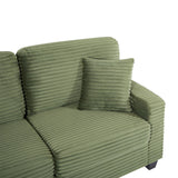 Upholstered U-Shaped Sectional Sofa with Movable Ottoman and Storage Pockets - Multiple Colors