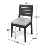 7-Piece Outdoor Dining Set with Extendable Acacia Wood Table