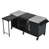 K&K 72.4' Large Grill Table for Big Green Egg