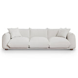 Kely Modern 100'' Cream Boucle Upholstered Sofa