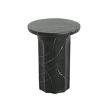 Outdoor Lightweight Concrete Marble Effect Side Table