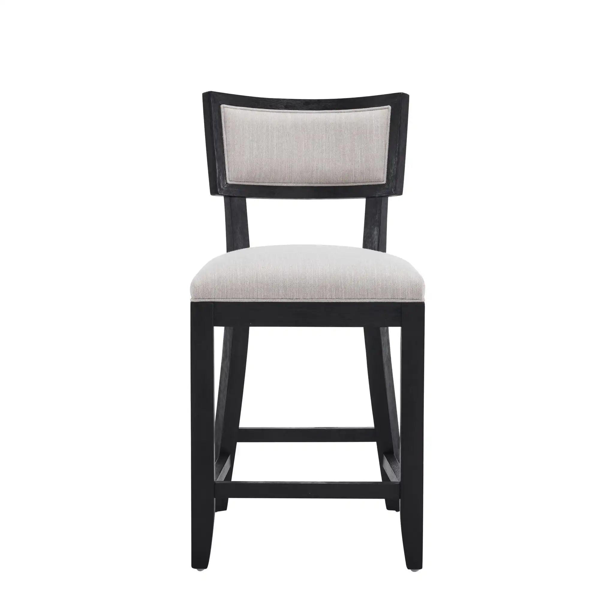 Upholstered Counter Height Bar Stools With Comfy Back (Set of 2)