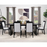 Mason - Removable Extension Leaf Dining Table - Black