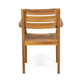 7 Pieces Acacia Wood Outdoor Dining Set