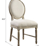Upholstered Dining Chairs (Set of 2) - Brown