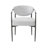 Modern Dining Chairs Set of 2 with Bronze Iron Frame