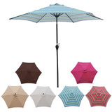 9FT Umbrella Blue Stripes