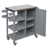 Foldable Outdoor Kitchen Island Patio Kitchen Cart