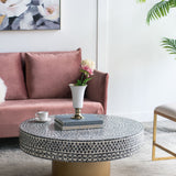 Unique Capiz Coffee Table & Pedestal Base