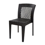 7 Piece Outdoor Dining Set with Table and 6 Chairs - Brown Multi