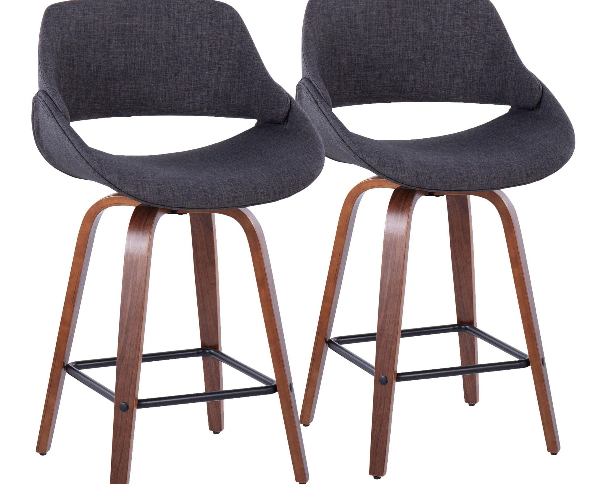 Fabrico - Mid-Century Modern, Counter Stool (Set of 2)