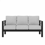 All-Weather Patio Sofa & Cushions, 3 Seat Outdoor Couch