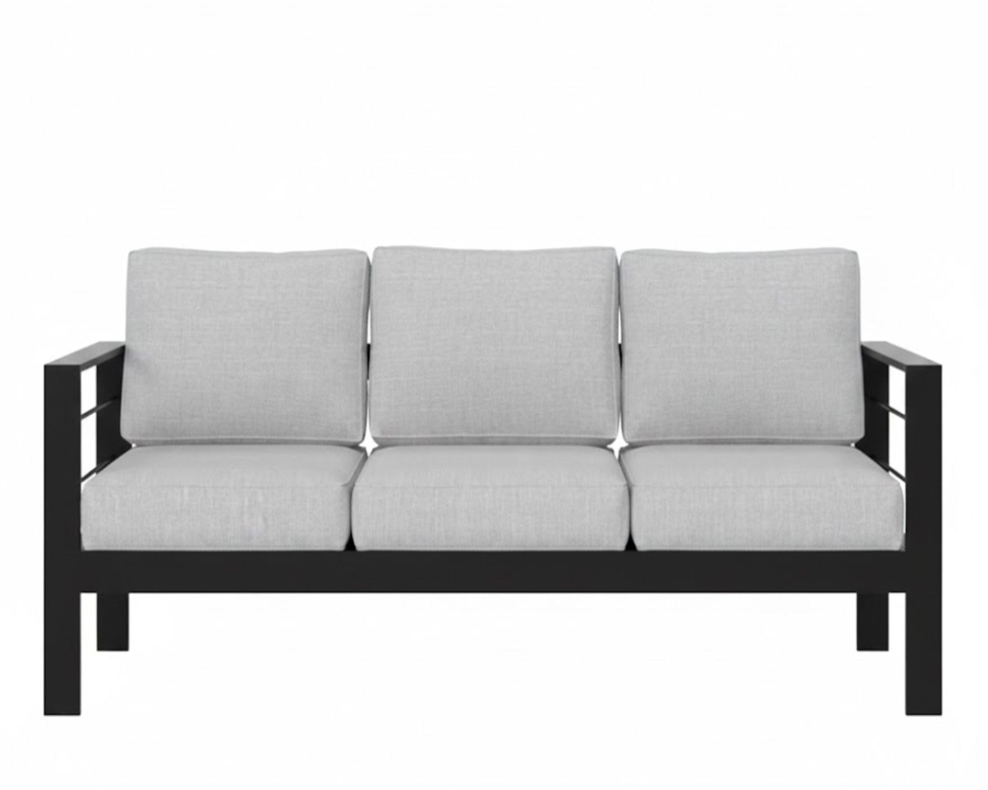 All-Weather Patio Sofa & Cushions, 3 Seat Outdoor Couch