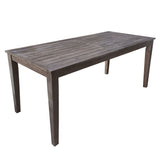 U_Style 7 Pieces Acacia Wood Outdoor Dining Set with Cushions