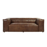 Brancaster Grain Leather Sofa - Brown
