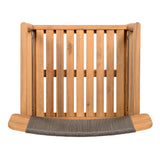 Patio Set Outdoor Acacia Wood Furniture Sets - Braided Dining Chairs & Dining Table