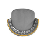 Modern Low Back Upholstered Counter Height Bar Stools (Set of 2)