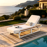 Adjustable 5-Position Outdoor Chaise Lounge