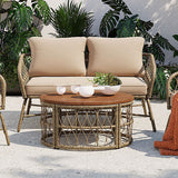 GO Bohemia-Inspired 4-Person Outdoor Seating Group With Removable Cushions