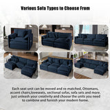Modular Sectional Sofa Oversized Deep Seat L Shaped Couch Set for Living Room