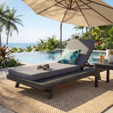 Lounge Chaise Set, Space Available On One Side, Acacia Solid Wood