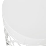 Outdoor Metal Side Table Set of 2