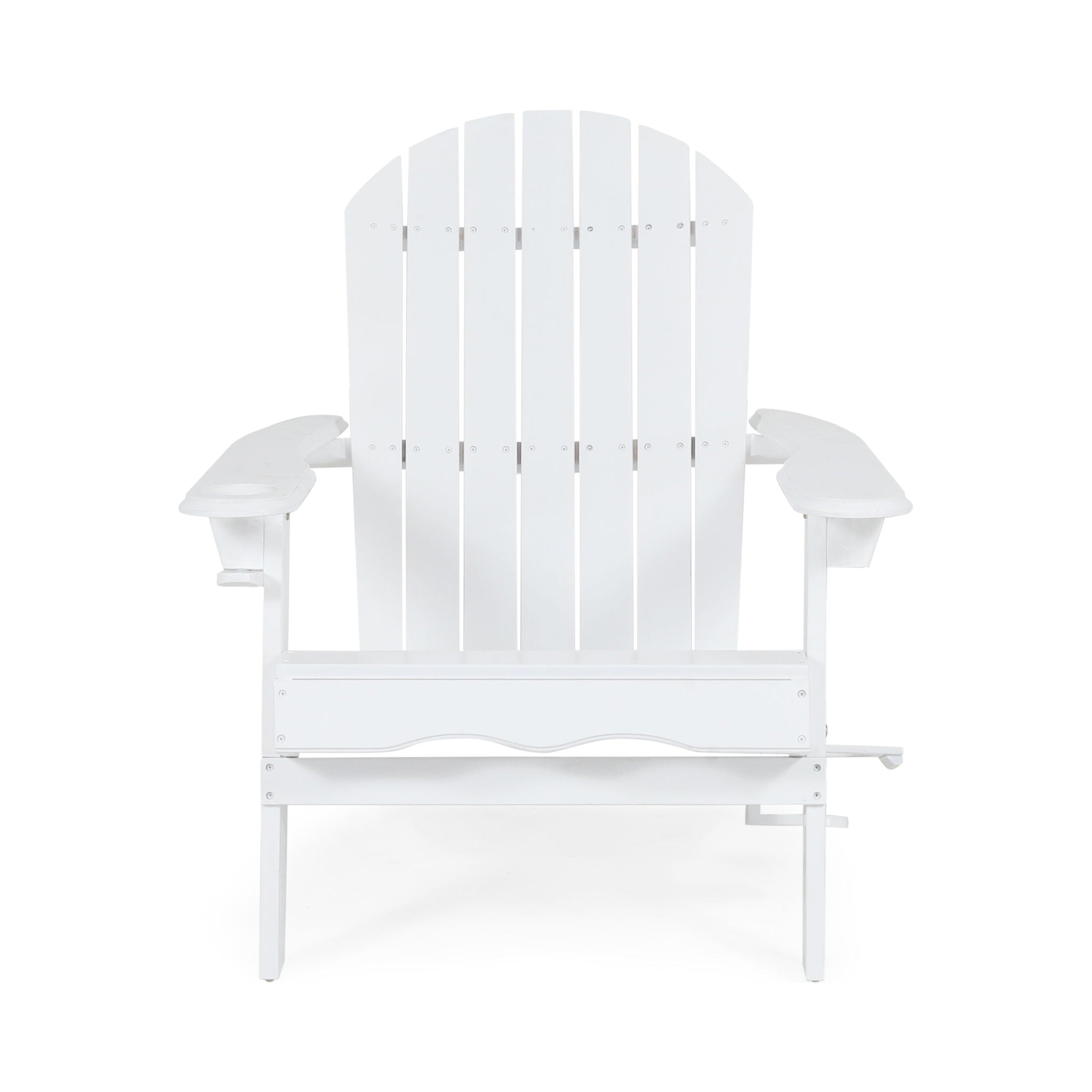 Zenithia - Outdoor Foldable Adirondack Chair With 2 Cup Holders