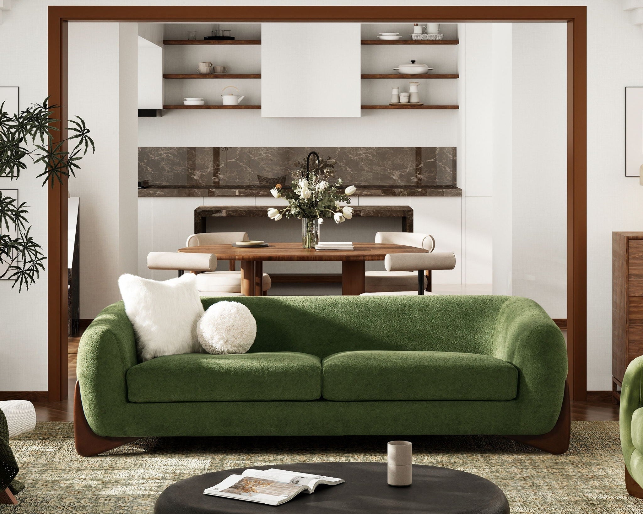 Alpine - Luxurious Upholstery Sherpa Sofa