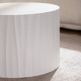 Nesting Coffee Table Set of 2 Round Wooden Tables