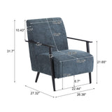 Modern Lounge Chair With Upholstery